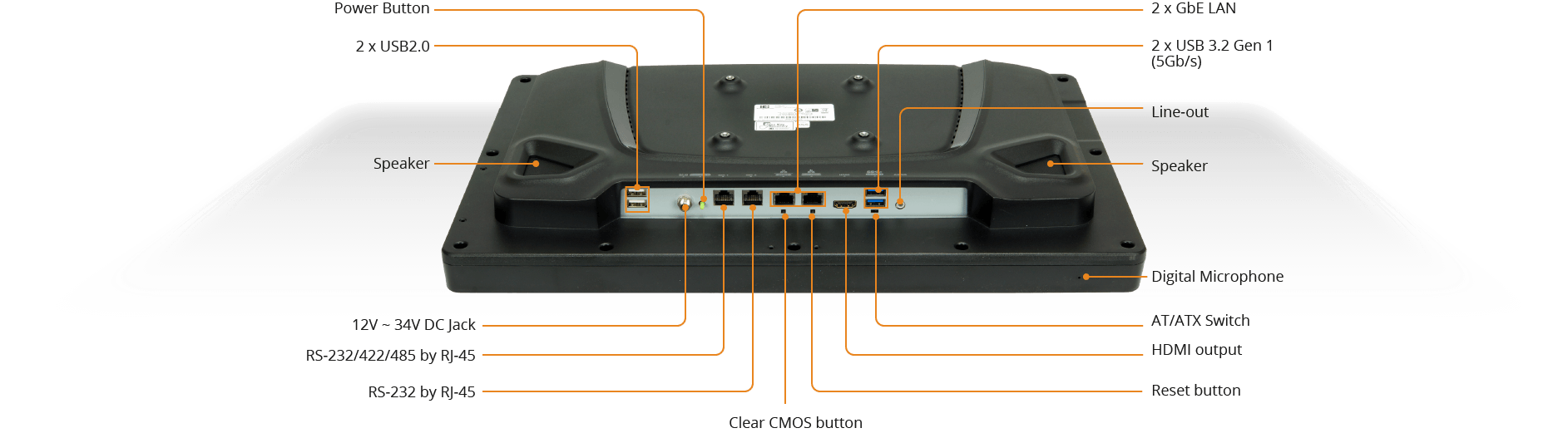 AFL3-W19A-AL industrial panel pc Integrated integrated I/O