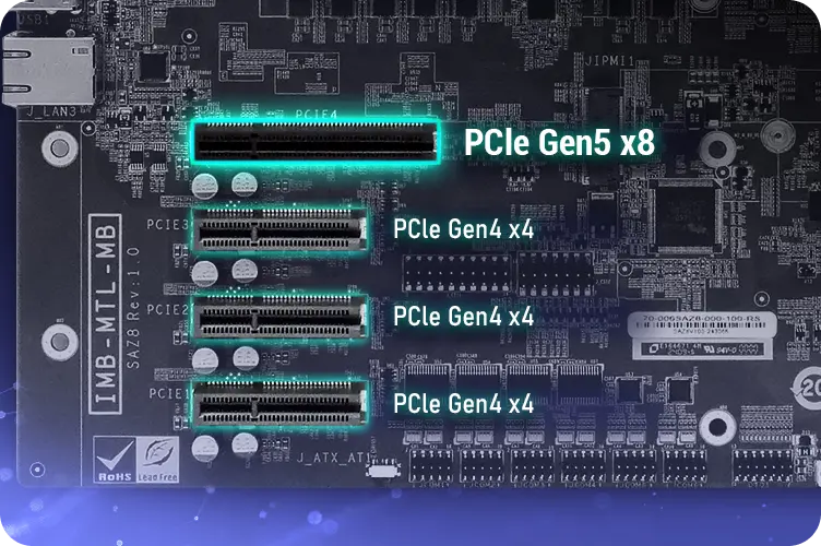 PCle Gen5 x8 Slot