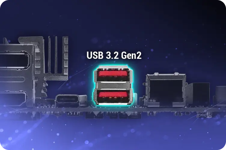 USB 3.2 Gen 2 ports