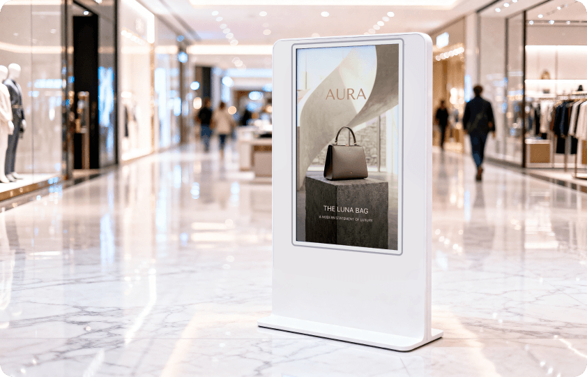 Product promotion kiosk in a department store