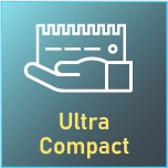 ultra compact palm size system icon