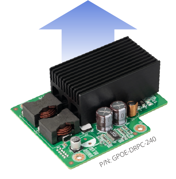 GPOE-DRPC-240 PoE power module that can be installed into DRPC-240