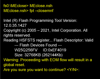 How to update BIOS and ME firmware